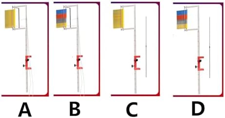 Free-Standing Jump Measurement Tester，Vertical Jumps Gauge, Wall Mounted Vertical Jump Tester, Trainer for Adults, Jump Trainer, Support for Physical Training, B