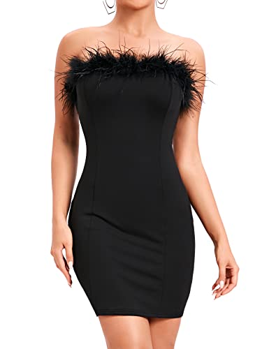 CYCLAMEN Women's Feather Dress Tube...