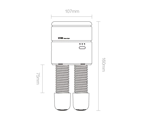 Secador portátil eléctrico para zapatos y botas miniatura 2