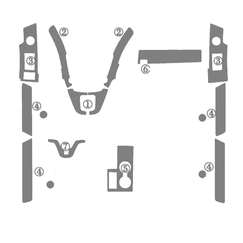 Style de voiture décalcomanies 3D argent pour masquer les rayures de console centrale CRV