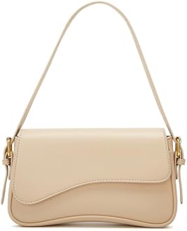 Shoulder Bag for Women Y2K Crossbody Purse PU Leather Underarm Handbag 2 Adjustable Strap for Daily Commute Travel