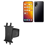 BoxWave Holster Compatible with Murena One - ActiveStretch Sport Armband, Adjustable Armband for Workout and Running - Jet Black