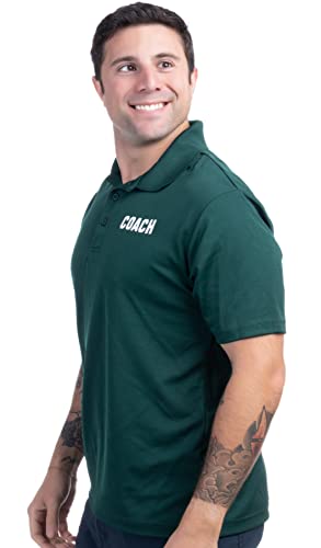 Camisa polo de rendimiento Coach para hombre, azul real, rojo, verde oscuro, azul marino y negro miniatura 3