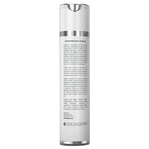 Solvaderm Revivatone - Intensive Neck and Chest Repair Complex with a Dual-Peptide Blend - Repairs Damage & Enhances Resilience - Tightening & Firming Skin - 1.7 fl oz (50ml)