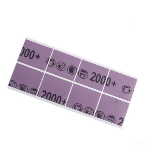 Lot de 4 feuilles de papier abrasif grain 800/1200/1500/2000 - Grain 800/1200/2000 - Pour réparation de rayures, polissage de peinture, finition bois et métal