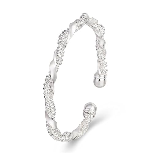 Couawaticy Pulsera de eslabones de cristales curativos, piedras preciosas naturales en capas, pulsera elástica de piedra 925, regalos de cumpleaños, pulseras ajustables de la amistad para mamás, talla