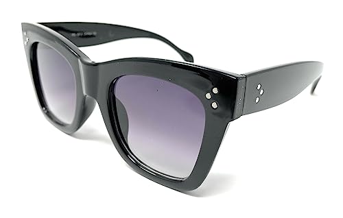 My Shades - Thick Frame Oversize Sunglasses Vintage Square Rivet Style