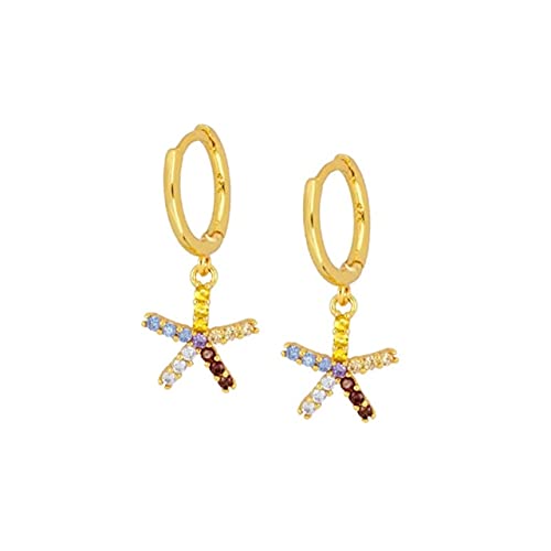 Boucles d'oreilles cerceau avec zircon rond pour le style quotidien et cartilage percé