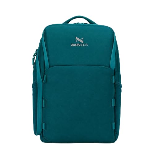 Zeeksack The Underseat Backpack Hellblau 15L - Wasserabweisender Reiserucksack mit Laptopfach herausnehmbaren Trennwänden und cleveren Taschen für Wandern Camping Flugreisen und Wochenendtrips