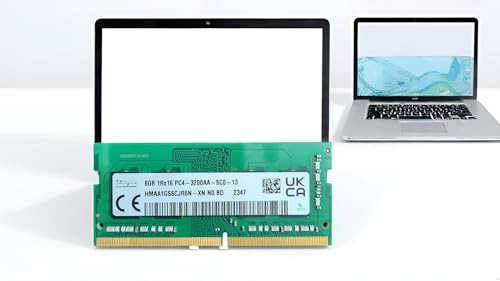 Image of Laptop RAM for SK hynix 8GB DDR4 3200MHz PC4-25600 - 1Rx16 Single Rank (4 IC) CL22 1.2V SODIMM Notebook Memory - HMAA1GS6CJR6N-XN