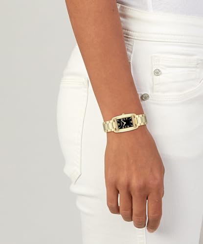 Image of Coach Reese Women's Watch - 2H Quartz Tank Watch with Crystal-Set Link Bracelet - Water Resistant 3 ATM /30 Meters - Gift for Her - Premium Fashion Timepiece for Every Occasion - 24mm