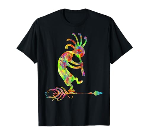 Native American Kokopelli With Feather 1 - Fan Fun T-Shirt