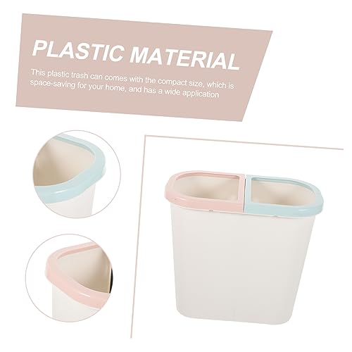 Caneca de basura plástica rectangular para cocina y baño miniatura 6