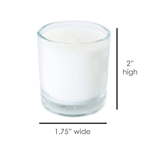 White Unscented Glass Votive Candle - Pack Of 48 | Bulk Pack For Weddings, Bridal Showers Or Home Parties And Centerpieces #TOP5