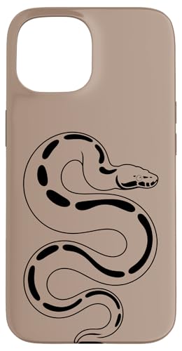 Ball Python Collector Snake Line Art - �u���E�� �X�}�z�P�[�X iPhone 15 �p