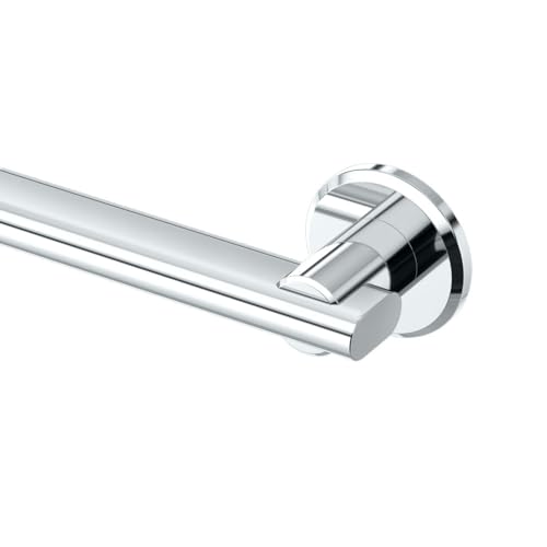 Gatco 654C Locke ADA Compliant 36-Inch Grab Bar, Chrome Wall Mounted Stainless Steel Bathroom Safety Grab Bar, Heavy-Duty Shower & Bathtub Support Handle for Elderly & Handicap Assistance