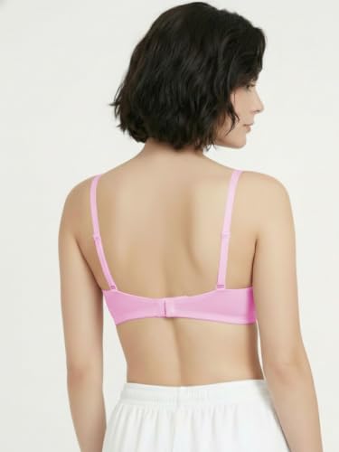 Image of GRECIILOOKS Bra for Woman Combo| Size 32-38 | Non Padded Bra for Woman | Wireless Everyday Bras for Women | Seamless Tshirt Bra's for Women Full Coverage