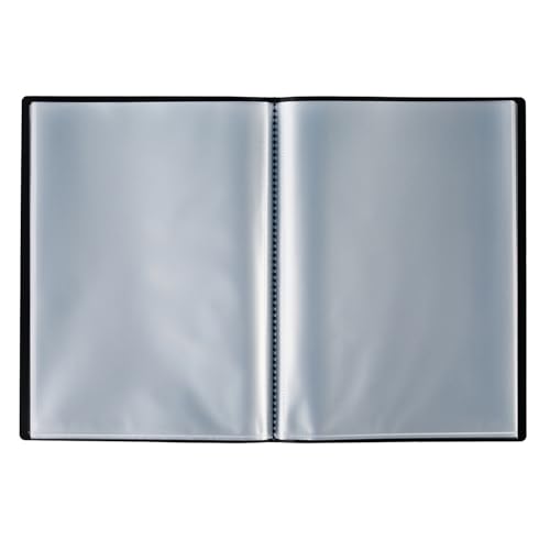 Miniatura 2 de Grafoplas - Carpeta Fundas Plastico, 50 Fundas Transparentes, Tamaño Din A4 Negro, Serie Poliplas Opaco, Fabricados En España, Tapas Flexibles, Gran Capacidad De Almacenaje