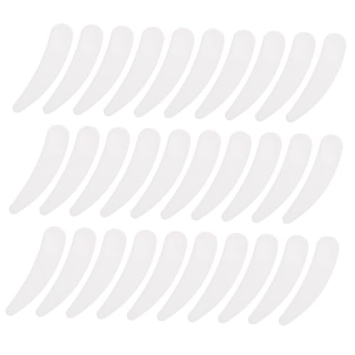 TOYANDONA 100 Cuillères Cosmétiques en Polypropylène Blanc Spatules Souples pour Crème Visage et Masque Dosettes Pratiques pour Application Lotion Crème et Soins Visage