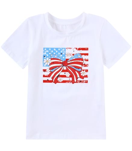 Image of Toddler Girls T-Shirt Short Sleeve Cartoon Graphic Tee 2-6T