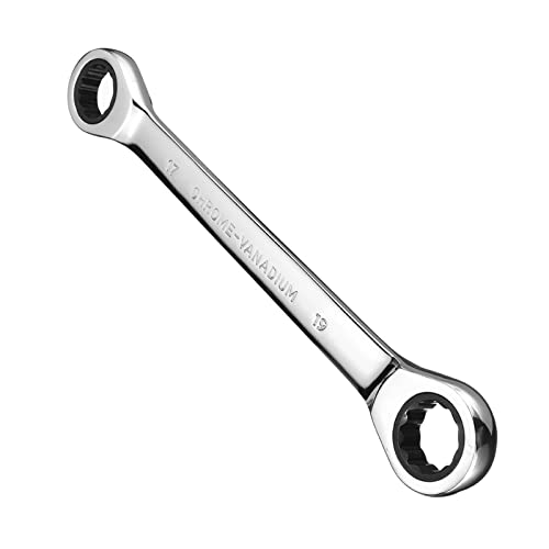 BUNGAA Chiave inglese, Chiave regolabile - 1PC 8-19mm Acciaio metrico Testa fissa Chiave a cricchetto Chiave a doppio anello Strumento - B Chiave cambio professionale (Size : D)