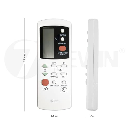 Image of 7SEVEN Compatible AC-39 Original AC Remote for Blue Star Window and Split Air Conditioner Remotes Control and Make Sure existing Remote of Bluestar AC Match Same with Each Feature or Function.