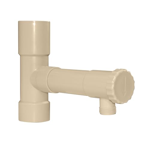 Jardibric - Collecteur Eau de Pluie Ø50 mm Sable pour Descente de Gouttière - Raccord Récupérateur Eau Sortie Filetée 20x27