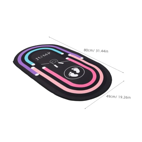 Fitness Jump Rope Mat Oval 31.5x19 Inch Almohadilla Absorbente de Impacto miniatura 2