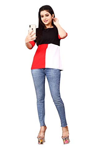 Image of DHRUVI Trendz Women T Shirt for Women | Women T Shirt | T Shirt Women | Casual Loose Fit | Slim Fit T Shirt for Women | T-Shirt for Women
