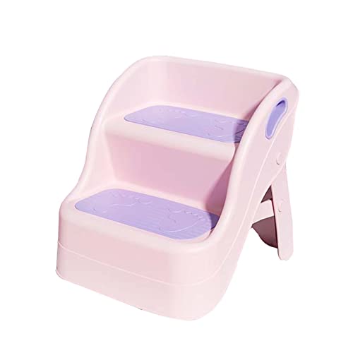 Brer Repose-Pieds en PP, marches for Le Lavage des Mains, Repose-Pieds for Le Visage, marchepied Pliant antidérapant for Les Pieds de Lavage, Une variété de Couleurs au Choix (Color : Purple-Pink)