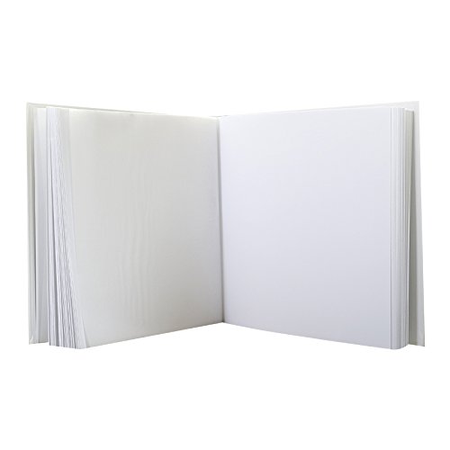 Set di 2 album fotografico da incollare, 30 x 30 pagine, bianco
