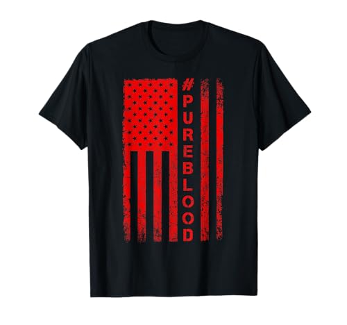 Bandera americana gratis Desierto Digital #PUREBLOOD Pure Blood Camiseta