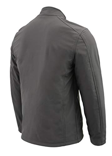 Image of Nexgen Heat Men's Standard MPM111762SET Zipper Front Heated Soft Shell Jacket (US, Alpha, Small, Regular, Regular, Grey)