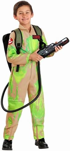 Slime Covered Ghostbusters Costume for Kids with Glow in the Dark...