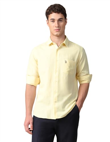 Image of U.s.Polo Association Men's Solid Tailored fit Shirt