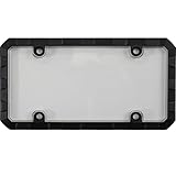 Custom Combos 92901 Black Heavy Duty Metal License Plate Frame and Shield Combo (Truck Tuff)