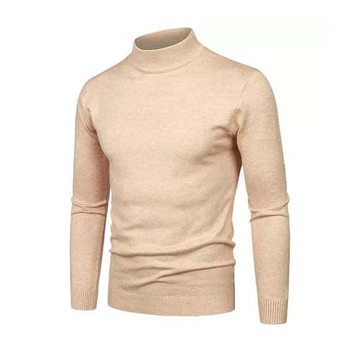 Mymyguoe Pull à col roulé thermique pour homme avec doublure en polaire - Thermo-Sous-vêtement de haute qualité - Manches longues - Thermo-Chemise - Sous-vêtement fonctionnel - Haut - Pull à col roulé
