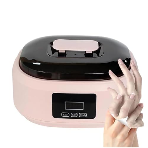 X&Z-XAOY Calentador Y Calentador De Cera Profesional Baño De Parafina De Gran Capacidad para Manos Y Pies con Indicador De Temperatura Control De Temperatura De 2 Velocidades,200W 3.4L(Pink)