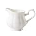 XYSQWZ Supporto per Piattino/Scodella in Ceramica Bianca con Manico Caraffa per caffè/Latte Brocca per Servire Brocca per Salsa Brocca per Vassoio da Cucina E Mestolo/Barca per Salsa di Sugo