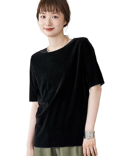 [コーエン] シアーベロアハーフスリーブTシャツ 76256000019 0970 BLACK(09) Lのサムネイル
