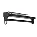18â€œ Pull Out Clothes Hanger Rod Adjustable Wardrobe Durable Clothing Rail Hanger Rack Bar for Pants Clothes Low Noise Space Saving (Black)