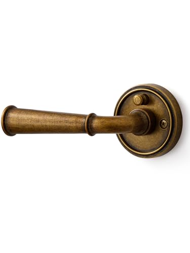 MRML Door Handle Antique Brass Retro Privacy Vintage Door Lever 1 Pack