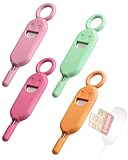 FUGLUS 4 Piezas Extractor de Tarjeta SIM, Mini Abridor de Agujas de Acero Inoxidable, Clavijas de Expulsión, Compatible con Todos los iPhone, Androide, Samsung Teléfono Inteligente