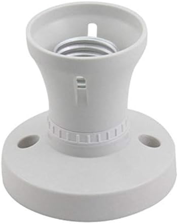 TGUS Screw Light Bulb Socket Holder, E27 Lamp Holder Base Edison Plastic Lamp Socket Holder, Light Bulb Holder Lamp Bases Screw Cap Wall Adapter Converter Socket Ceiling Pendant(Size:Straight Socket)