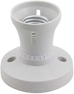 TGUS Screw Light Bulb Socket Holder, E27 Lamp Holder Base Edison Plastic Lamp Socket Holder, Light Bulb Holder Lamp Bases Screw Cap Wall Adapter Converter Socket Ceiling Pendant(Size:Straight Socket)