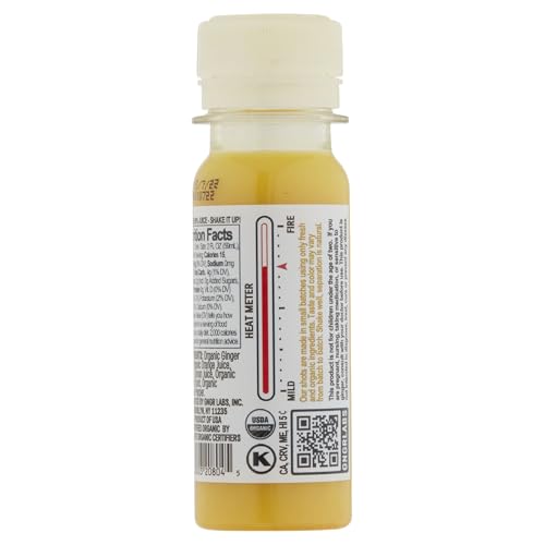 +GNGR Immunity - Organic Ginger and Turmeric Shot, Made in New York, USA. Cold Pressed Ginger Shots with Turmeric, Cayenne Pepper, Orange and Lemon, 2 fl oz (Pack of 12)