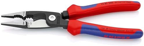 Knipex Elektrik Tesisatı Pensesi Siyah Attramentize, Çok Bileşenli Saplı 200 mm 13 82 200 - Görsel 2