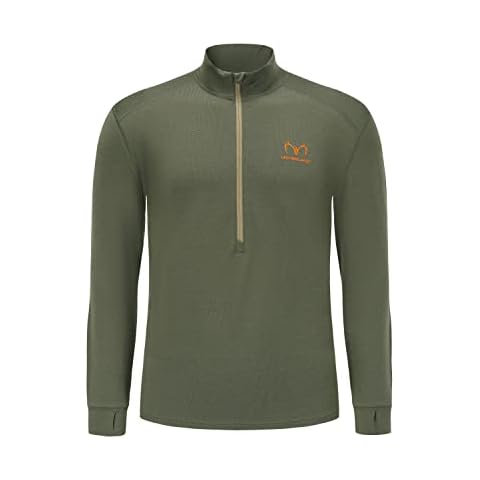 Lichenland Men's Merino Wool Hunting Base Layer Cover