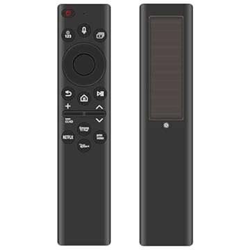Controle remoto solar de substituição de voz BN59-01385A compatível com Samsung Smart TV TM2280E LS03B QN85B QN90B QN900B QN700B QN700B QN800B S95B TU8000 TU8300 RU9000 RU8000 Q60T Q777 0T Q90 Série