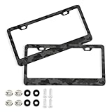 Moudou Black Camouflage License Plate Frames 2pcs, Aluminum Universal Car License...